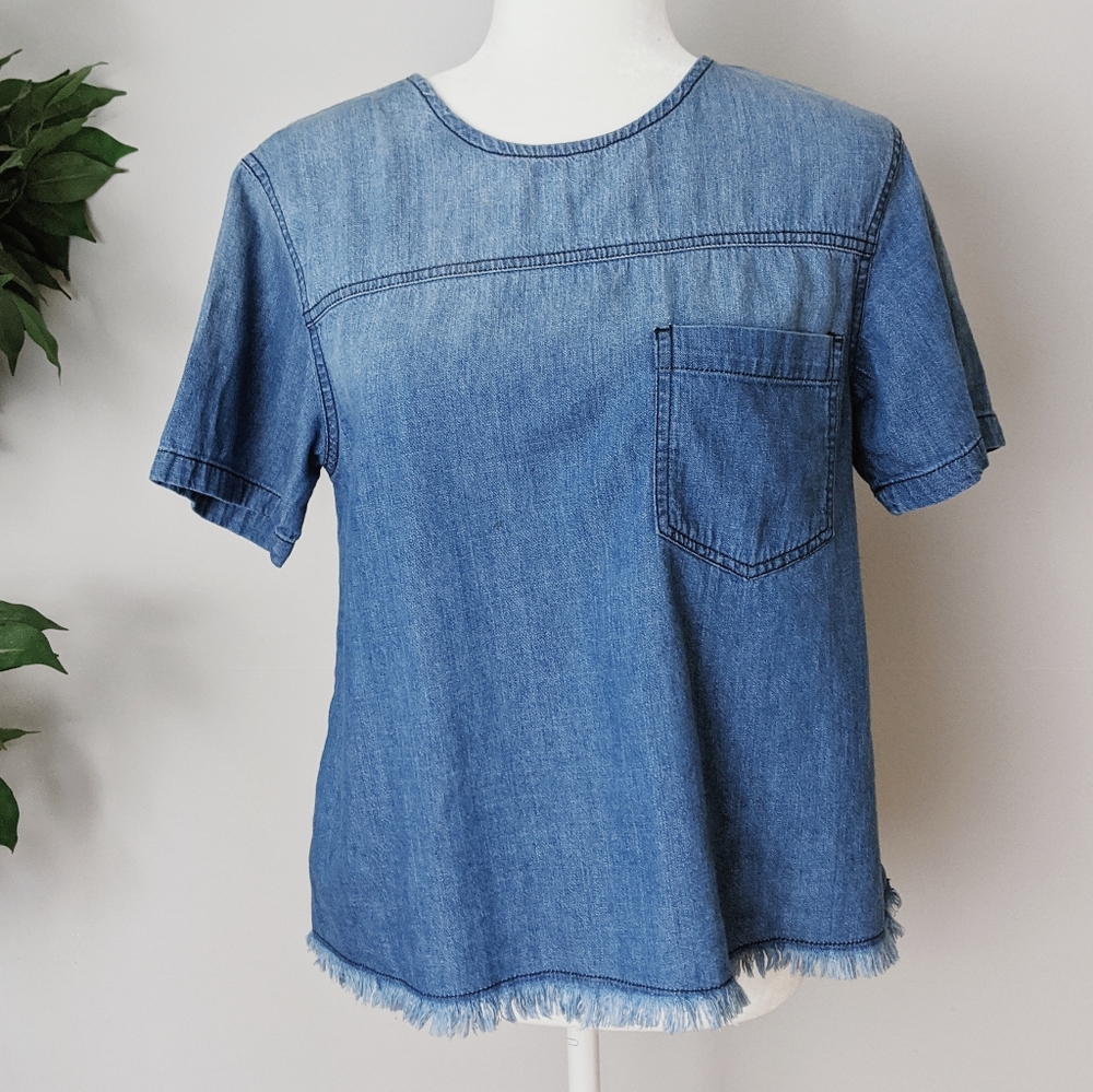 BP Nordstrom chambray top